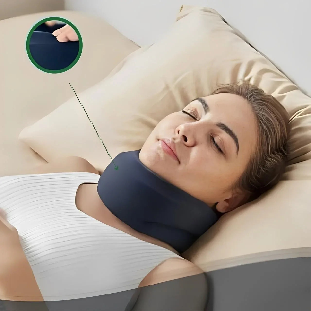 Customizable Hot Selling Neck Support Cervical Brace Cervicorrect Adjustable Foam Collar for Relieve Pain Airplane Travel Nap